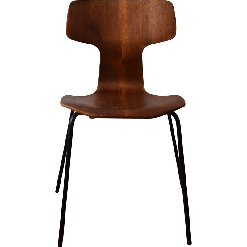 "Hammer" Fritz Hansen chair in teak wood, Arne JACOBSEN - 1960s