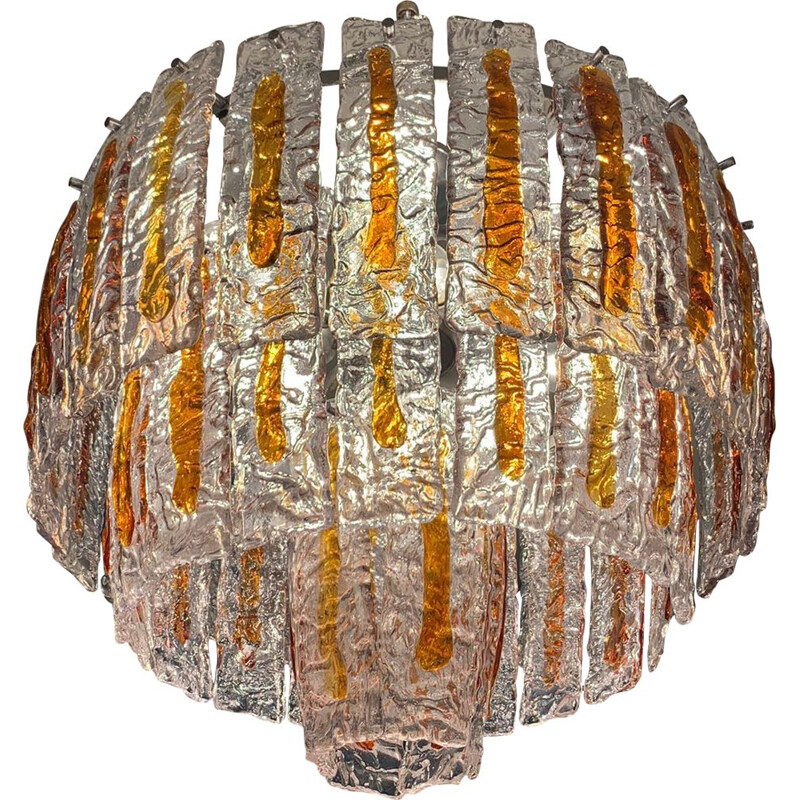 Vintage Murano glass chandelier by Carlo Nason