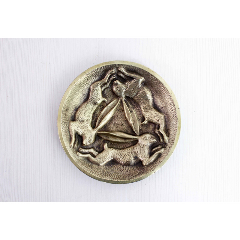 Vide poche vintage en bronze, 1930