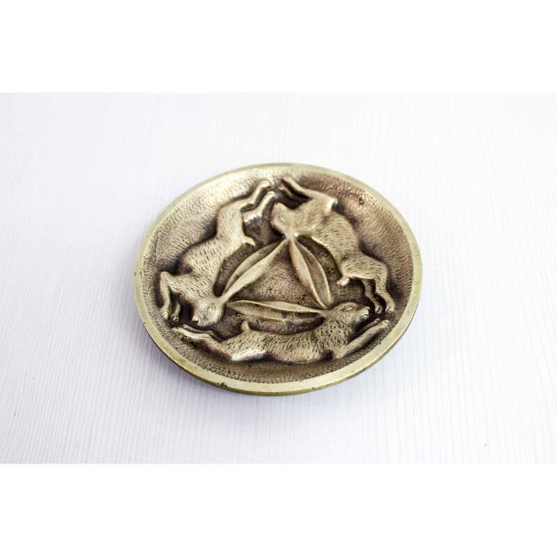 Vintage bronze pocket tray, 1930