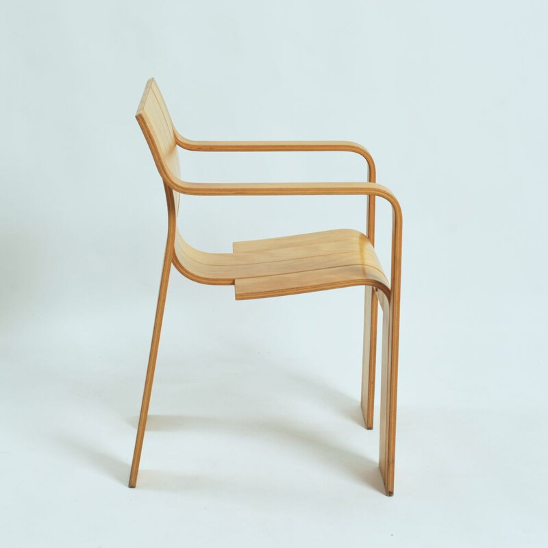Paire de chaises à barreaux vintage avec accoudoirs de Gijs Bakker, 1960