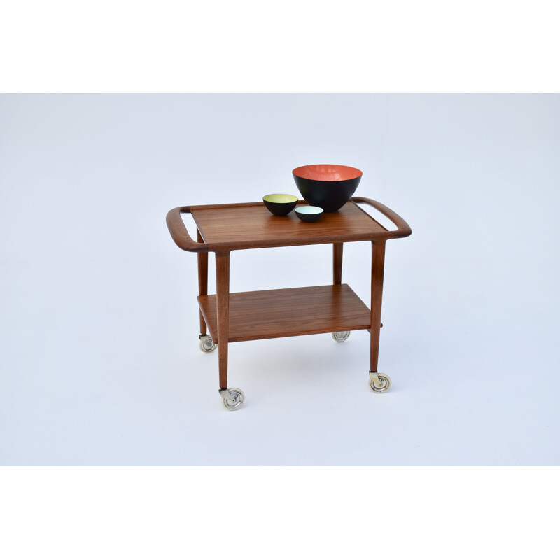 Vintage teak bar cart model 44 by Niels Moller for J L Mollers Mobelfabrik, 1959