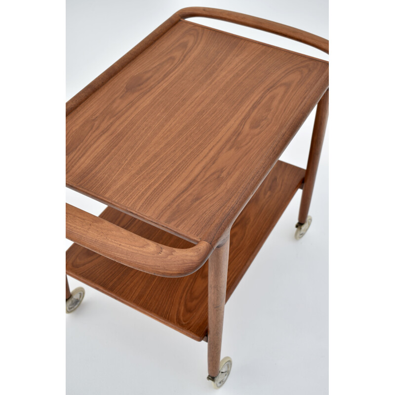 Vintage teak bar cart model 44 by Niels Moller for J L Mollers Mobelfabrik, 1959