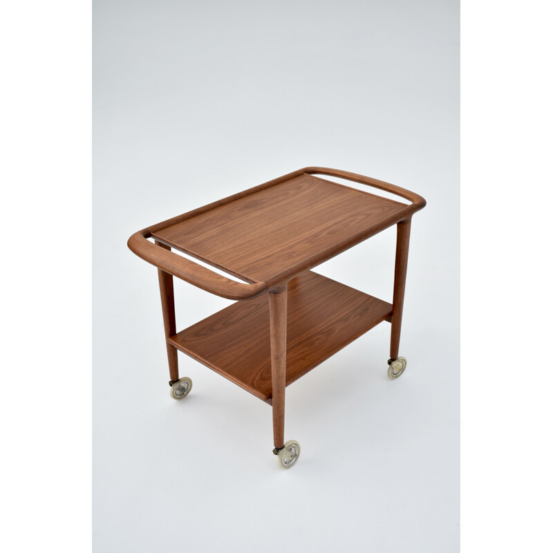 Vintage teak bar cart model 44 by Niels Moller for J L Mollers Mobelfabrik, 1959