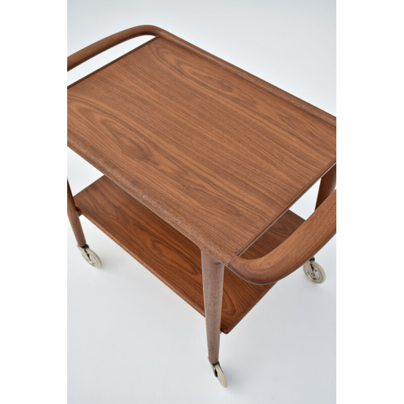 Vintage teak bar cart model 44 by Niels Moller for J L Mollers Mobelfabrik, 1959