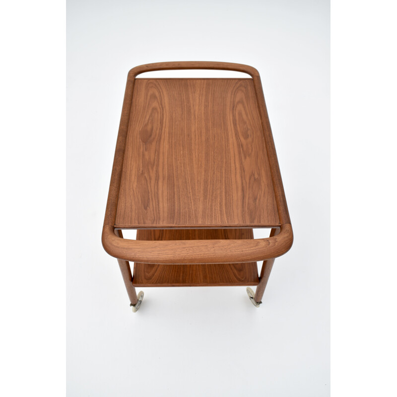 Vintage teak bar cart model 44 by Niels Moller for J L Mollers Mobelfabrik, 1959