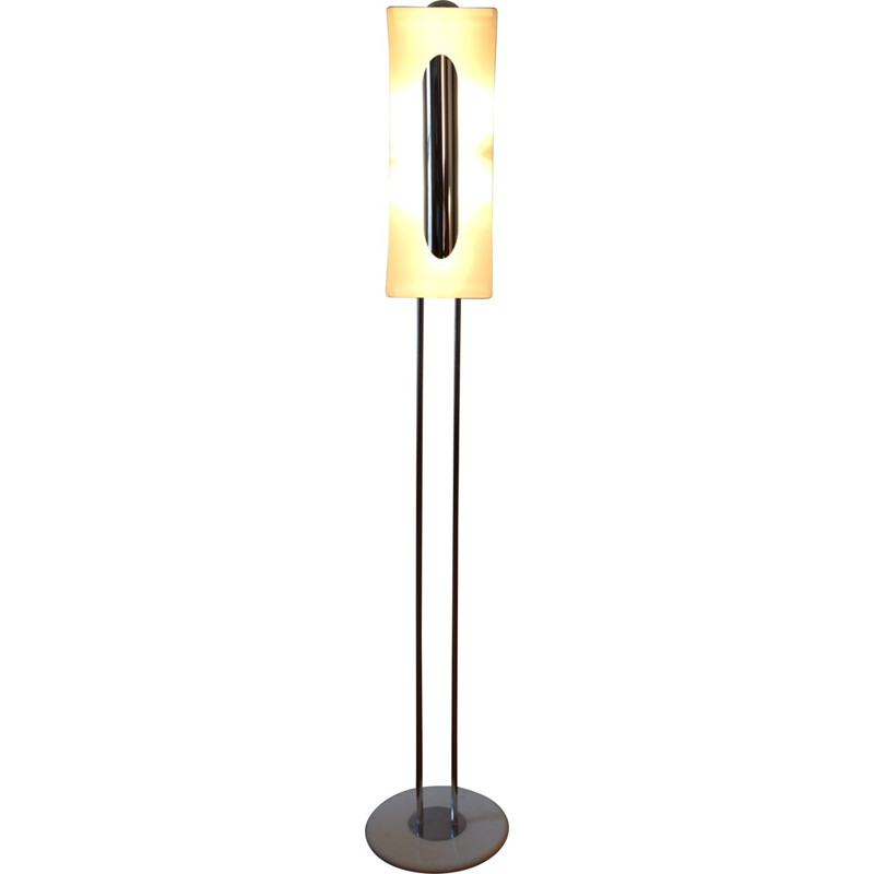 Floor lamp in chrome-plated metal, Gioffredo REGGIANI - 1970s