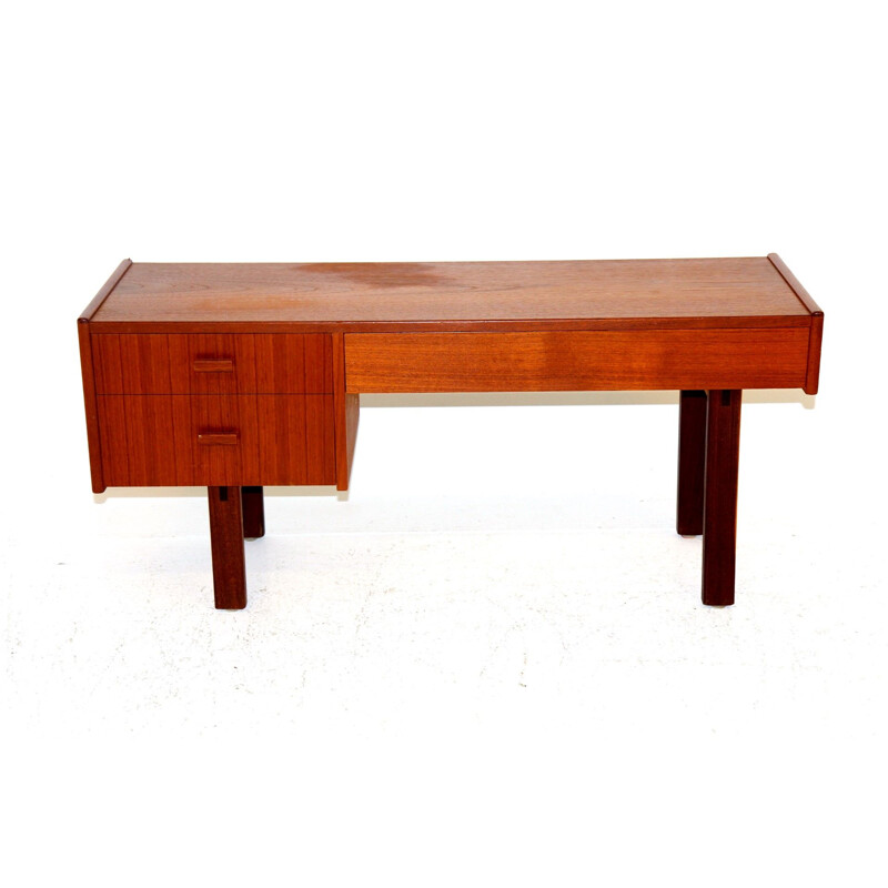 Vintage teak and beechwood console, Sweden 1960