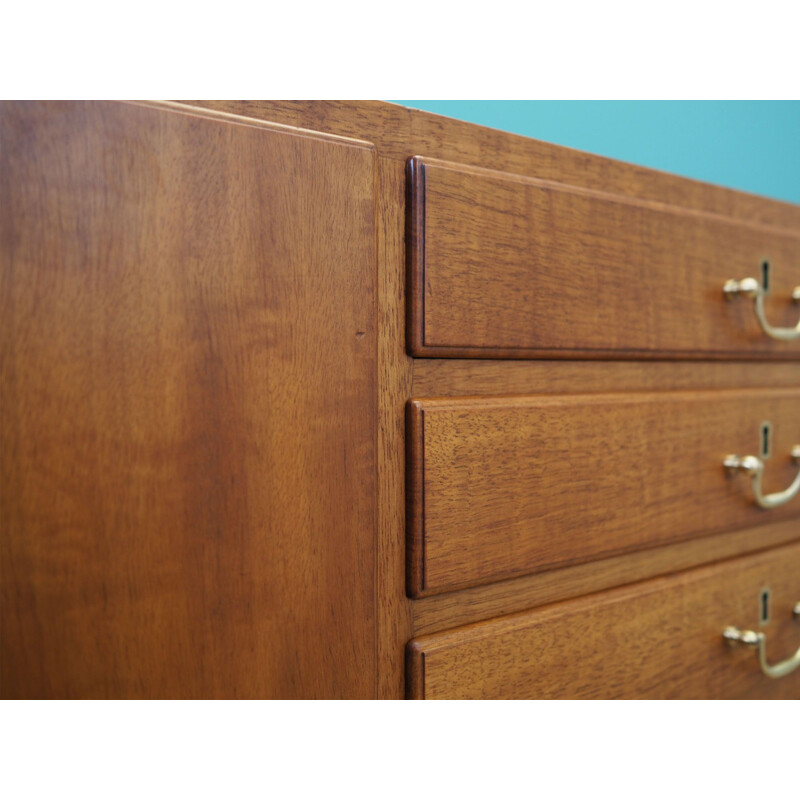 Walnut vintage highboard by Ole Wanscher, Denmark 1960s