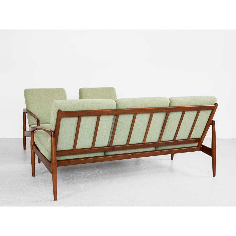 Mid century Paper Knife living room set in teak by Kai Kristiansen for Magnus Olesen, 1960s