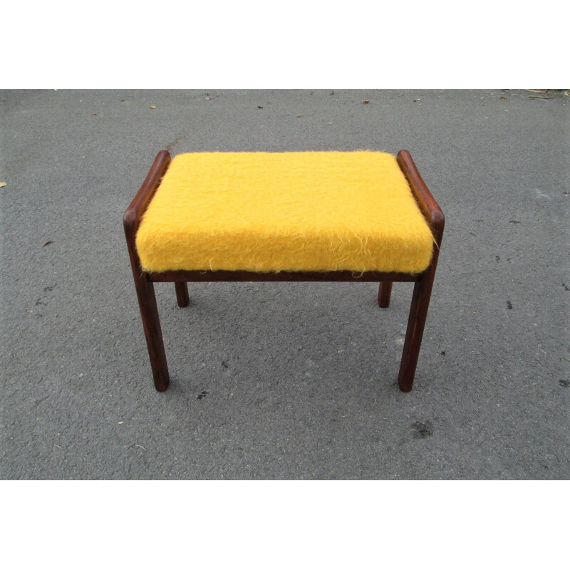 Vintage footrest on teak construction, Denmark 1960s