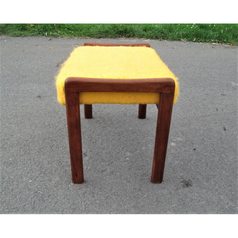 Vintage footrest on teak construction, Denmark 1960s