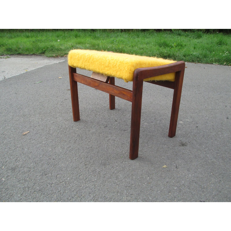 Vintage footrest on teak construction, Denmark 1960s