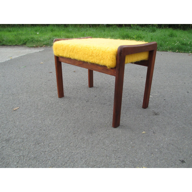 Vintage footrest on teak construction, Denmark 1960s