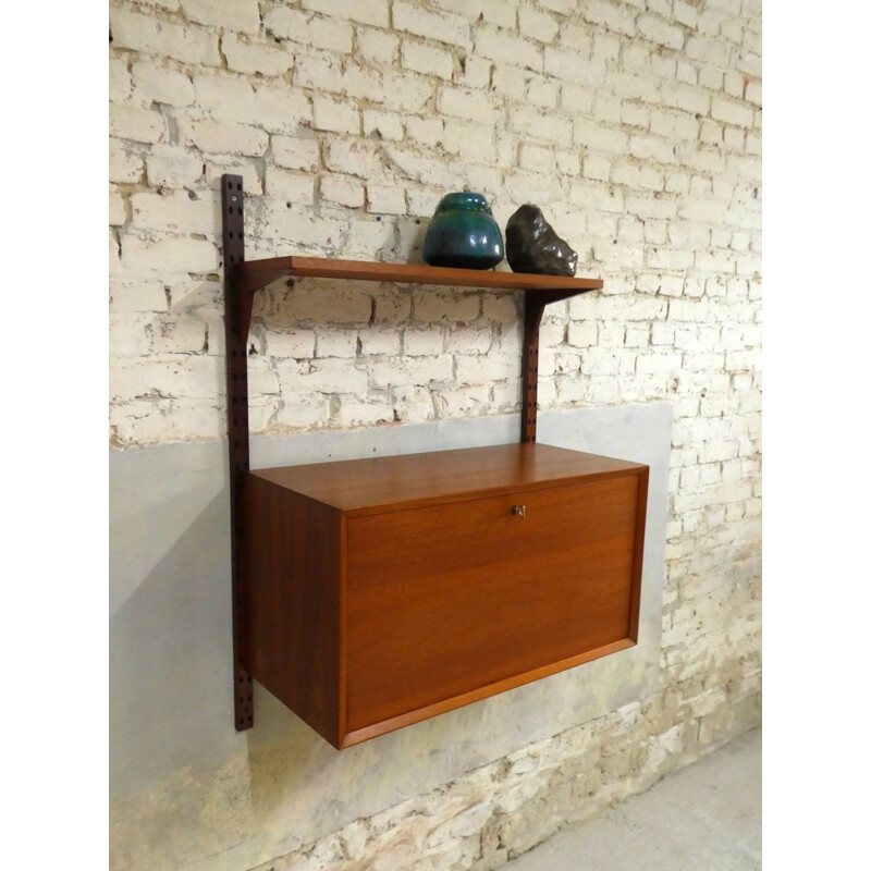 Modular vintage teak shelf by Poul Cadovius for Royal System, 1960