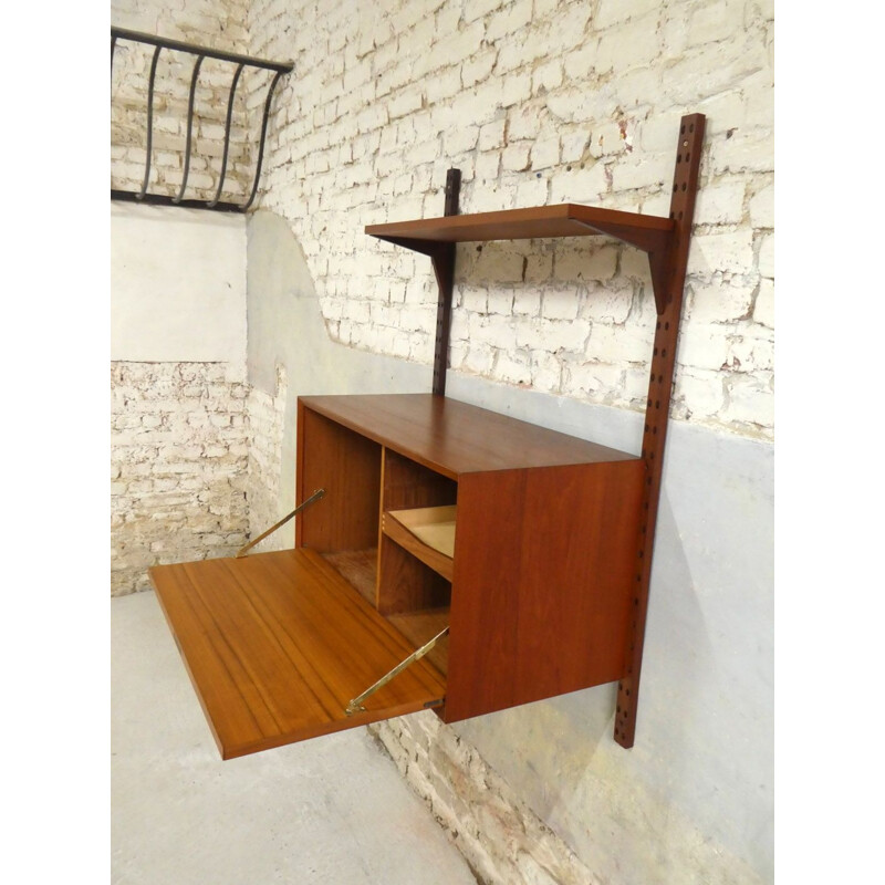 Modular vintage teak shelf by Poul Cadovius for Royal System, 1960