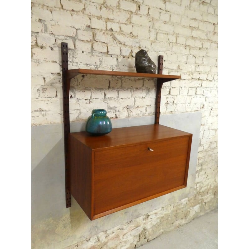 Modular vintage teak shelf by Poul Cadovius for Royal System, 1960