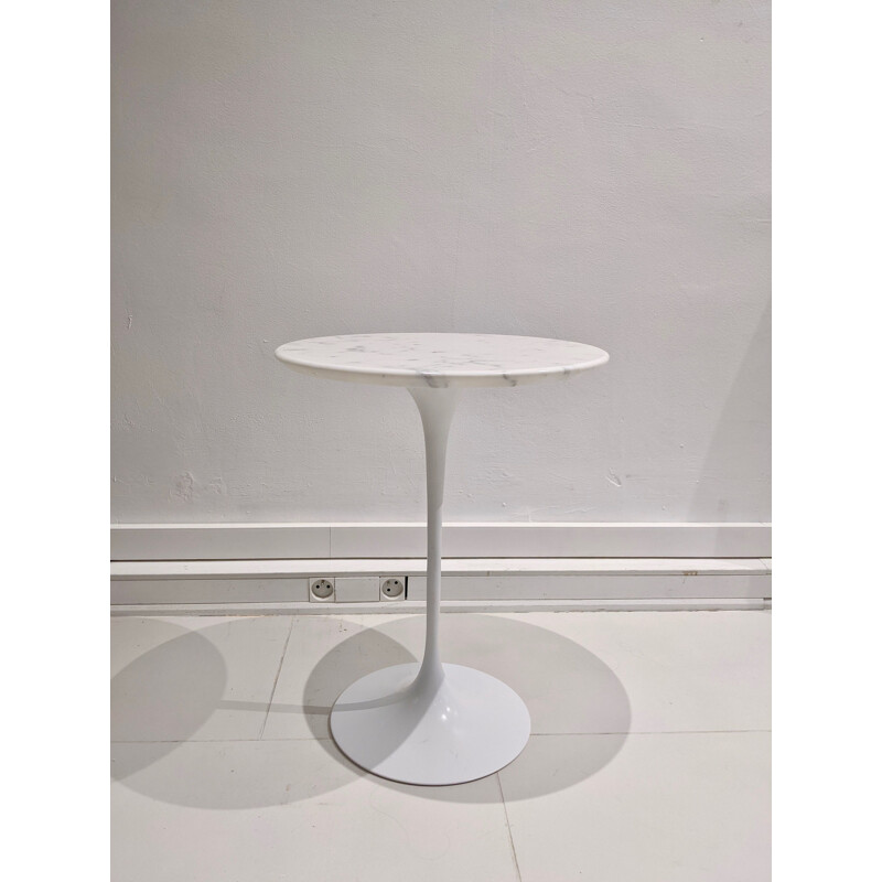 Vintage marble pedestal table by Eero Saarinen for Knoll