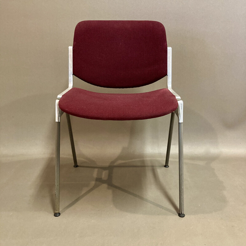 Set of 10 vintage stackable chairs by Giancarlo Piretti for Castelli