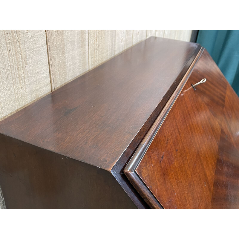 Vintage English mahogany secretary, 1930