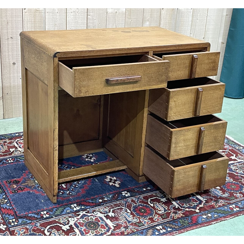 Vintage oakwood desk, 1930