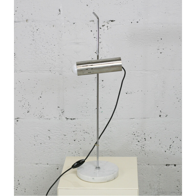 Vintage marble lamp by Alain Richard for Disderot, France 1970