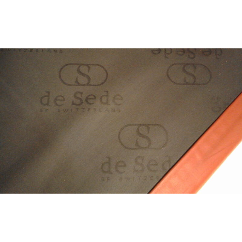 Pair of De Sede "DS66" cognac leather - 1970s