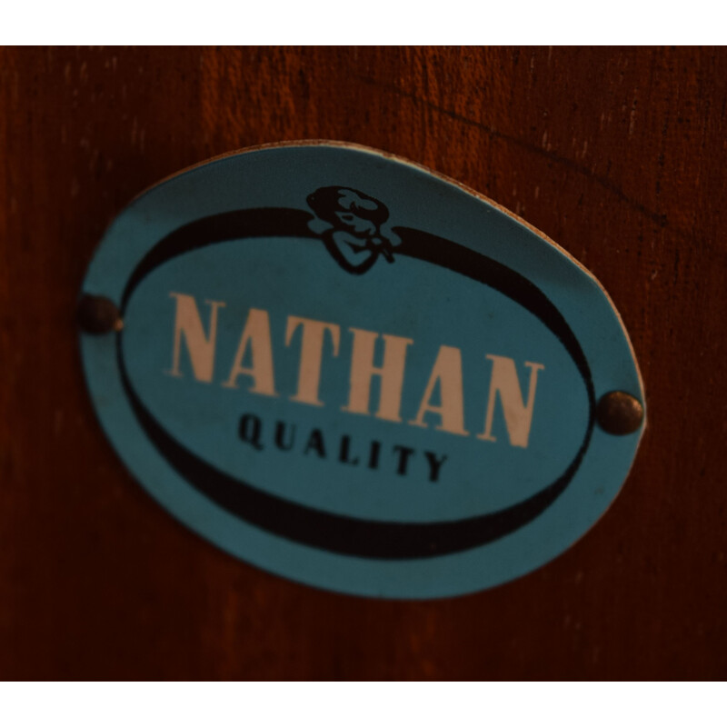 Aparador de teca Vintage para Nathan, 1950