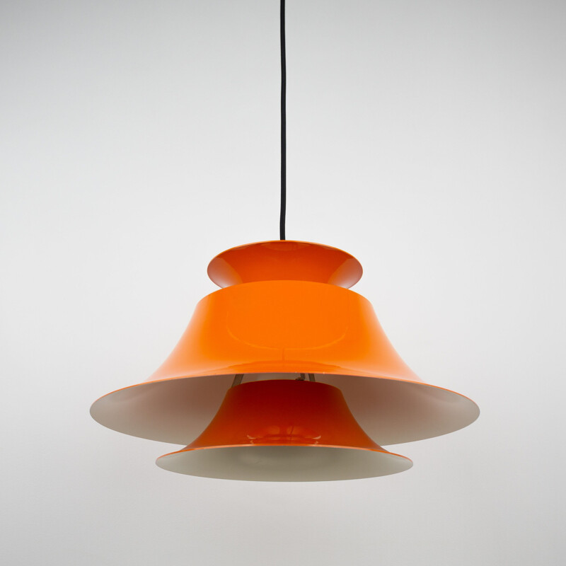 Danish vintage pendant lamp Radius by Erik Balslev for Fog og Morup, 1977