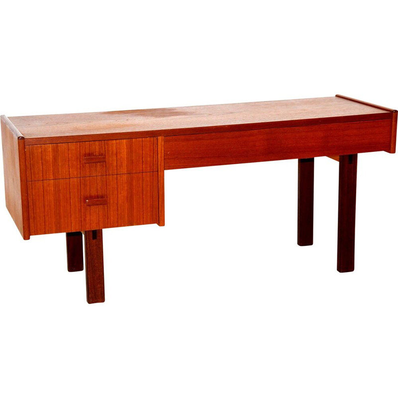 Vintage teak and beechwood console, Sweden 1960