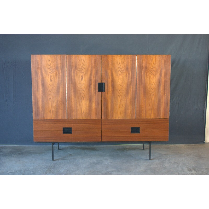 Vintage chest of drawers in teak, Cees BRAAKMAN - 1950s