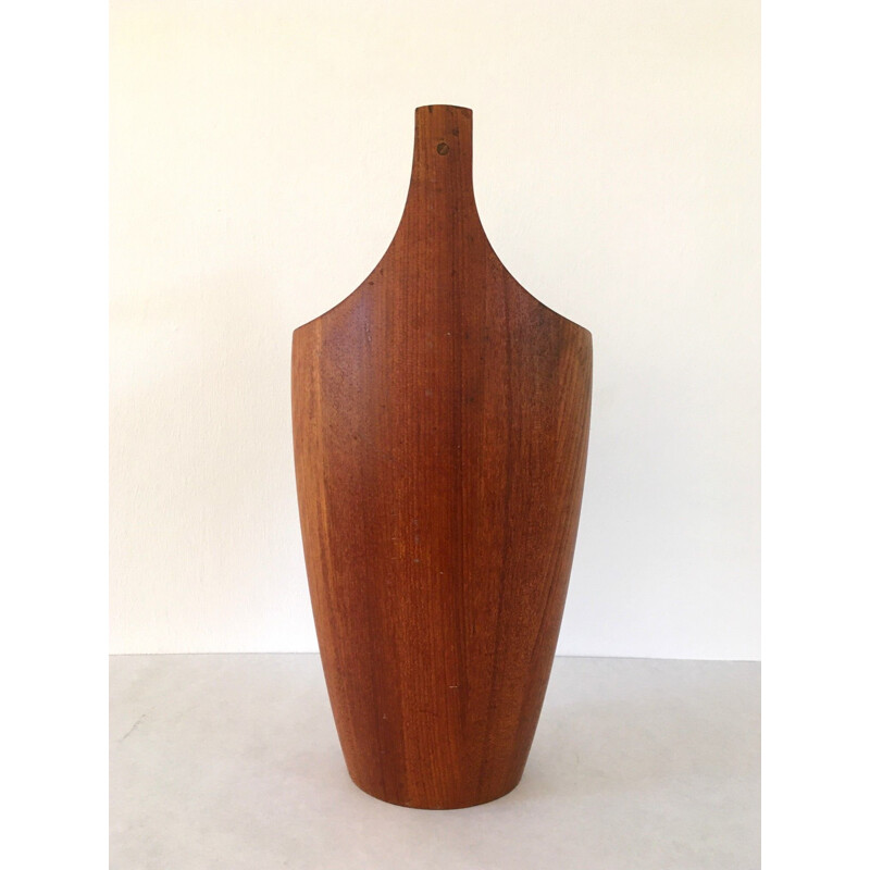 Scandinavian vintage solid teak ice bucket by Jens Quistgaard, 1960