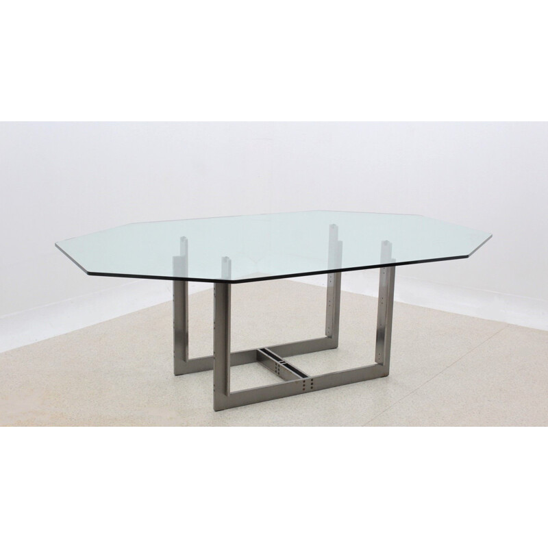 Vintage Sarpi glass dining table by Carlo Scarpa for SIMON, 1970s