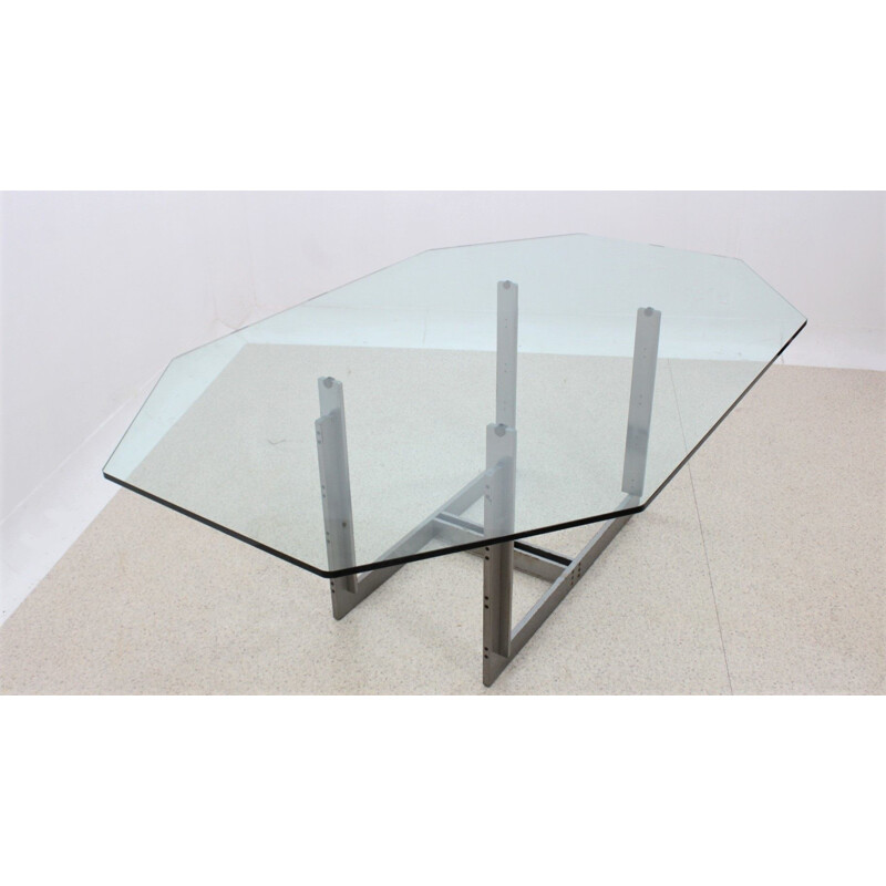 Vintage Sarpi glass dining table by Carlo Scarpa for SIMON, 1970s