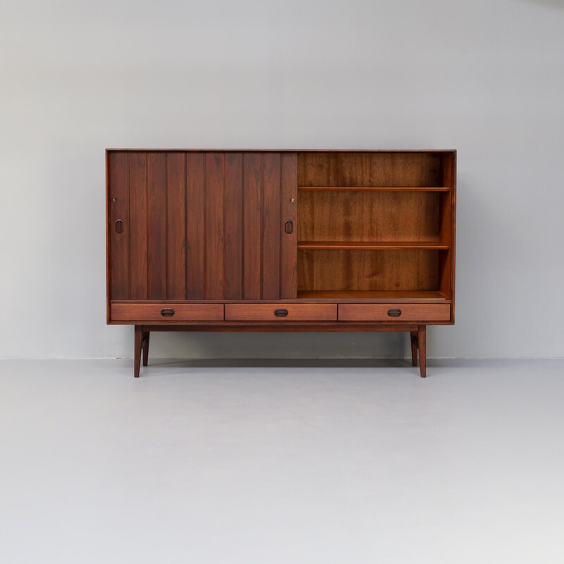 Credenza vintage con ante scorrevoli di Helge Sibast per Sibast