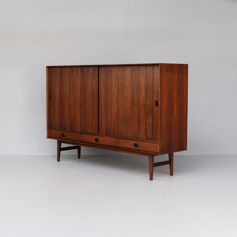 Mid century highboard with sliding doors by Helge Sibast for Sibast