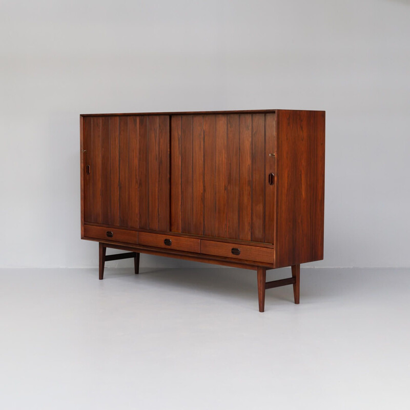 Credenza vintage con ante scorrevoli di Helge Sibast per Sibast