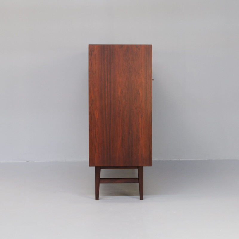 Mid century highboard with sliding doors by Helge Sibast for Sibast