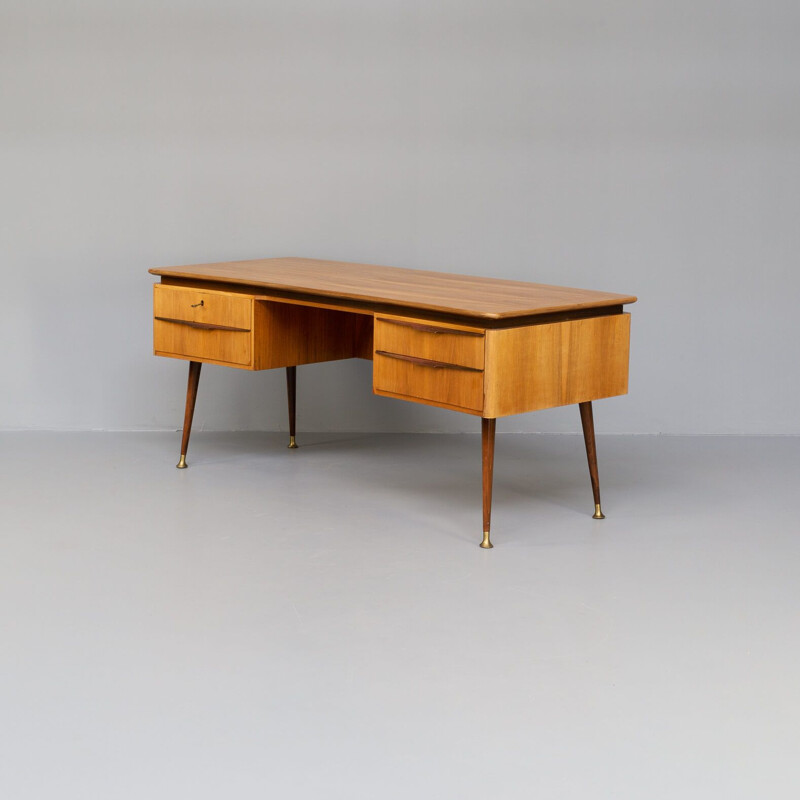 Vintage free-standing desk by Erwin Behr for Behr, 1950s