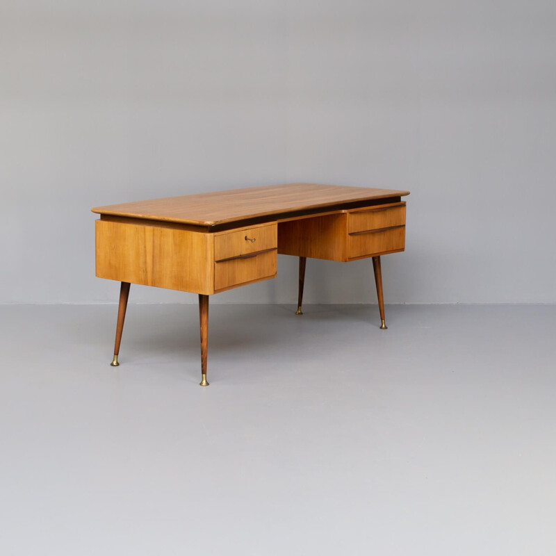 Vintage free-standing desk by Erwin Behr for Behr, 1950s