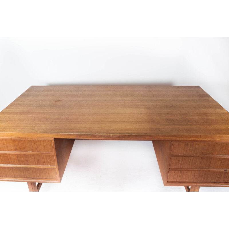 Vintage desk in teak by Omann Junior, 1960s