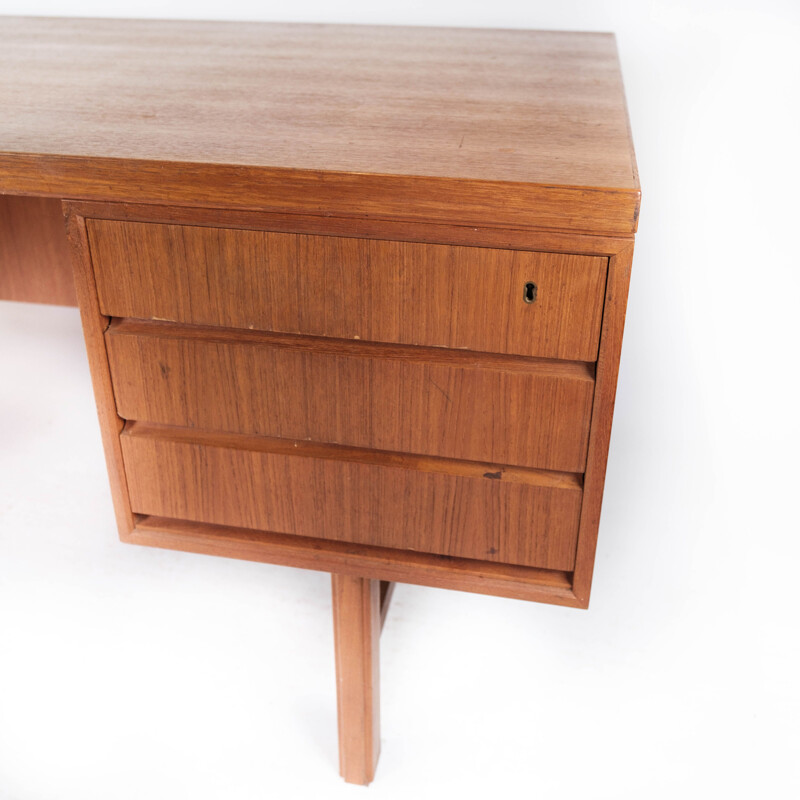 Vintage desk in teak by Omann Junior, 1960s