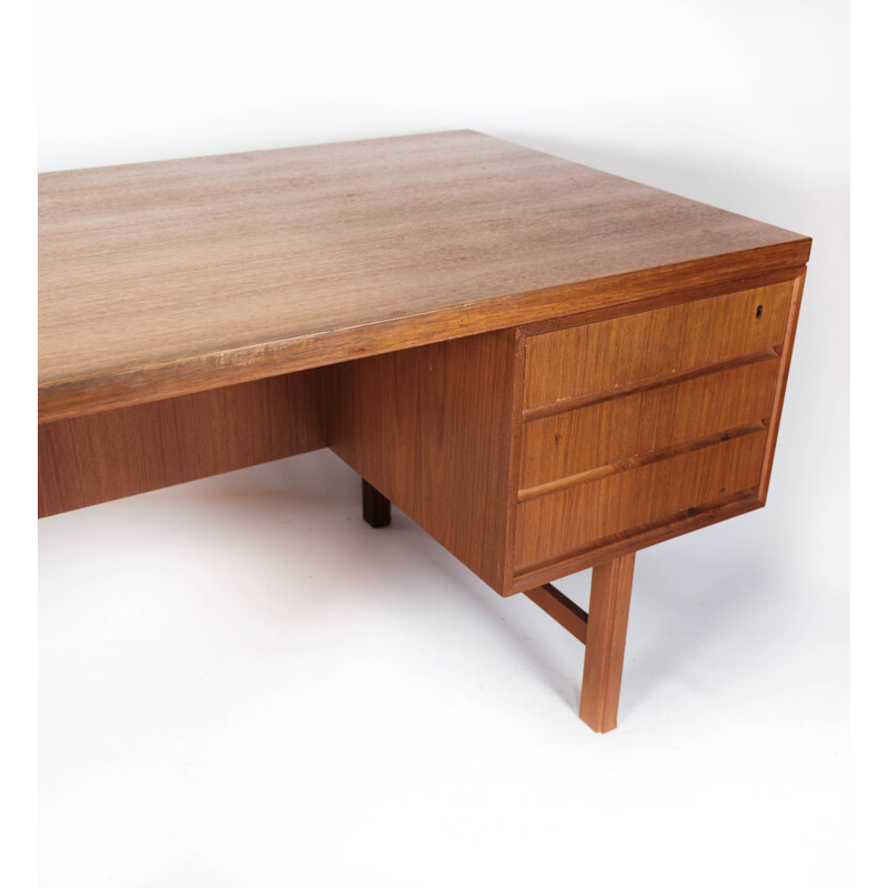 Vintage desk in teak by Omann Junior, 1960s