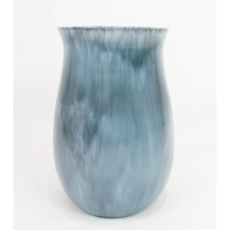 Vase vintage en céramique avec glaçage de nuances par Hegnetslund Ceramics