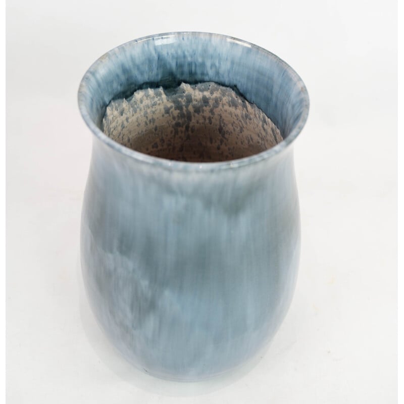 Jarrón vintage de cerámica con esmalte matizado de Hegnetslund Ceramics