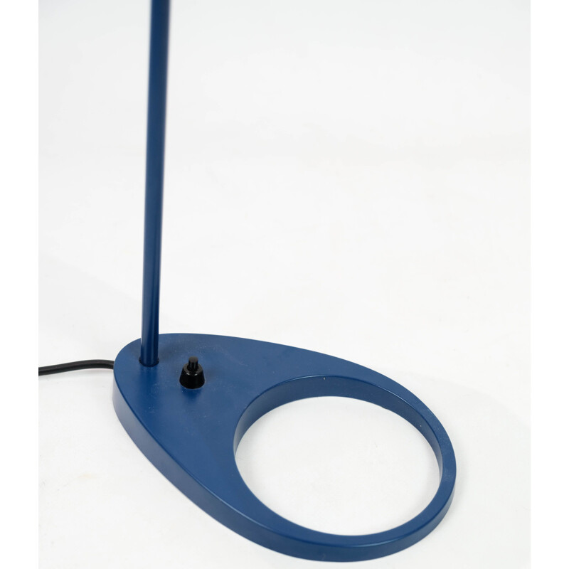 Dark blue vintage table lamp by Arne Jacobsen for Louis Poulsen