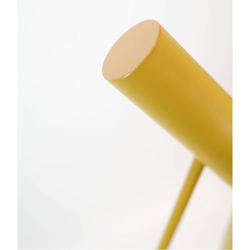 Yellow vintage floor lamp by Arne Jacobsen for Louis Poulsen