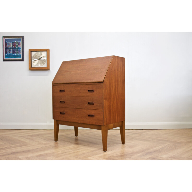 Mid-century oakwood secretary from Meredew, UK 1960s