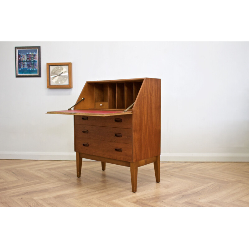 Mid-century oakwood secretary from Meredew, UK 1960s