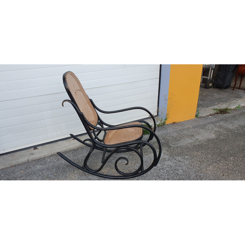 Vintage bentwood rocking chair by Michael Thonet